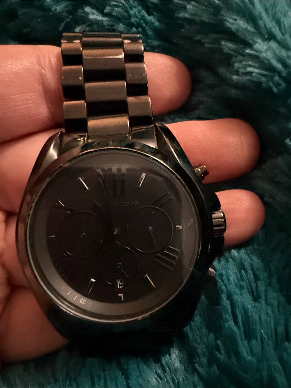 Michael Kors All-Black Men's Chronograph Bracelet Watch